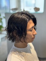 ホル(HOL) メンズロングヘアー×スパイラルパーマ