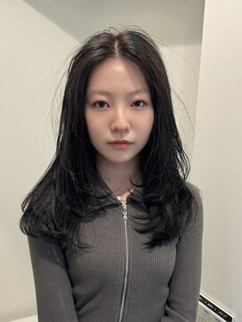 ラフ 立川(Laff) 顔周りレイヤーフェイスレイヤー韓国レイヤーロングレイヤー暗髪