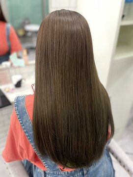 ミリィバイアヤラ 船橋店(MIRYI by ayala) 【AINA】ブリーチ無しダブルカラー/オリーブグレージュ