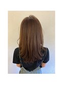 20×30×40代×ベージュカラー×レイヤースタイル×ツヤカラー