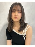 前髪/イメチェン/こなれミディ/レイヤーカット/顔まわりレイヤー