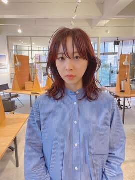 ツナグ(tsunagu) 暖色ミディアムヘアイノアカラー