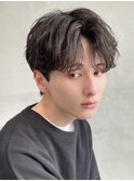 名古屋栄フェザーパーマツイストスパイラル眉毛fifthメンズ韓国