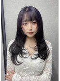 ダークラベンダー/レイヤーカット/裾カラー#浜松駅#カラー