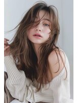 ラナ 新宿(lana)&nbsp;ロング/センターパート/ブラウン/【lana hair新宿】