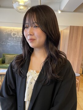 ヘア プロデュース キュオン(hair produce CUEON.) 艶髪ロング×ラベンダーブラウン