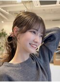韓国ヘア/顔まわり/似合わせ/レイヤーカット/谷町四丁目