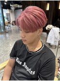 10代 20代 メンズ ハイトーン センターパート 刈り上げ