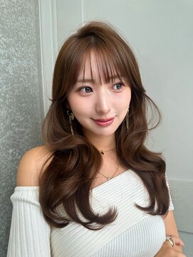 ロンド ルージュ 銀座店(Lond rouge) ミディアムレイヤーカット/レイヤー/顔周り/韓国/髪質改善/銀座