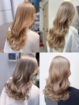 アース 市川店(HAIR & MAKE EARTH)&nbsp;20代30代◎秋の艶めきミルクティーベージュロング