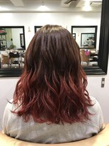ミリム 栄矢場町店(MIRiM) 【栄矢場町】レッドブラウングラデーションカラー