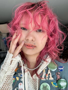 アルバム 銀座(ALBUM GINZA) デザインカラーブリーチダブルカラーハイトーン_F21117