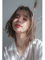 ルル(Lulu)&nbsp;ホワイトベージュボブレイヤー