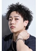 サーフカール/刈り上げセンターパート/波巻きツイストスパイラル