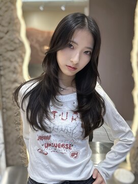 ロンドガーネット 池袋(Lond garnet) オリーブグレー/レイヤーカット/黒髪/マロンベージュ/池袋