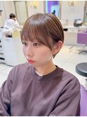 コンパクトショート　顔まわりカット　京都美容室　進詩織