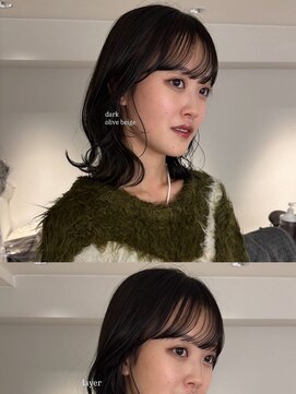 ナンバー ソポ 札幌/ジャム 札幌(N° sopo/JAM) dark olive beige / layercut