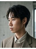 メンズナチュラル束感フェザーパーマ♯57滋賀草津