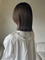 タヴィ(Tavi)&nbsp;外ハネボブのショコラベージュカラー/ボブカット/ボブヘア/ボブ