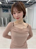 ショコラベージュ丸みショート
