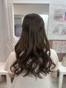 ホワイト(White) ねじりハーフツイン