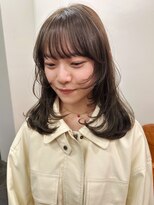 ニール 名古屋 伏見 丸の内(NEELU)&nbsp;顔周りレイヤースタイルとオリーブベージュ