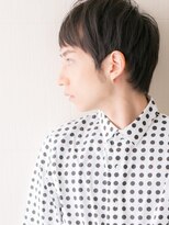 モッズヘアー メン 戸田公園店(mod's hair men)&nbsp;アッシュブラック七三スーツ髪型束感メンズショートi戸田公園