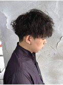 刈り上げセンターパート/波巻きツイストスパイラル/群馬高崎