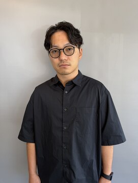 シュンギクヘアステイション(SHUNGIQ=HAIR STATION) ナチュラルパーマセンターパート
