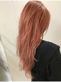 【NAiVE hair】透け感サーモンPINK