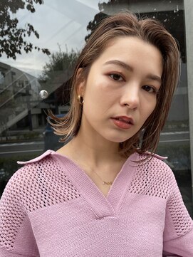 ブランド(BLANDO) レイヤーロブ　イヤリングカラー　スロウカラー　大人可愛い