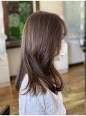 〇ラベンダーグレージュ くびれヘア グレージュ 2