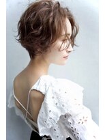 アール 北千住店(ar) 大人可愛い 前髪なしショート ショコラベージュ 20代30代40代