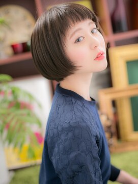 カバーヘア イヴ 戸頭店(COVER HAIR EVE) オン眉大人かわいい小顔前下がりボブショートc5戸頭30代40代!