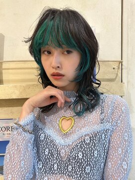 ミンクス 青山店(MINX) ミディアムレイヤーロングウルフ