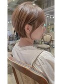 大人綺麗な小顔襟足スッキリショートボブ　30代40代50代