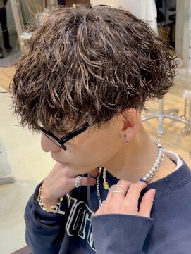 フィフス 栄(fifth) 波巻きスパイラルパーマメンズマッシュツーブロックメンズパーマ