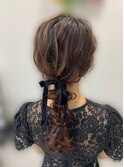シンプル編みおろしのヘアセット