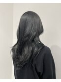 ブルーブラック×レイヤーカット