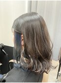 イヤリングカラーネイビー
