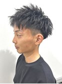 メンズマッシュパーマニュアンスパーマスパイラルパーマ刈り上げ