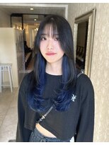 ヘアスタジオ アルス 御池店(hair Studio A.R.S)&nbsp;レイヤーカットインナーカラーブルーカラー10代20代30代