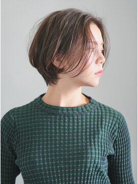 インセプション 銀座(INCEPTION) 切りっぱなしショート・ボブ/絶壁解消/前髪なし/20代/30代/面長