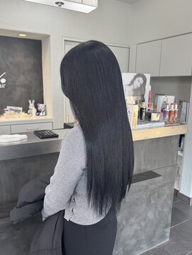 ガルボヘアー 桟橋店(garbo hair) 髪質改善 くせ毛 ストレート 縮毛矯正 艶髪 ロング 湿気対策