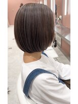 ケンジ 横浜(KENJE)&nbsp;ボブ/白髪ぼかしハイライト/グレージュ