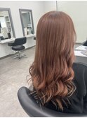 パンクベージュ　ロング　トリートメント　春