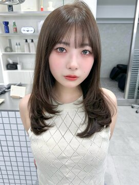 サンド ミュウ 横浜店(sand mieu) ミディアムレイヤー/ワンホン/横浜駅/透明感カラー/グレージュ