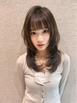 ロンド アンブル 四条烏丸(Lond ambre) ハッシュカット/韓国/ウルフ/オリーブ