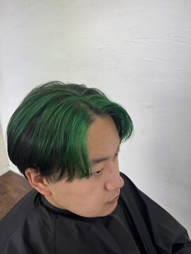 ヘアー アクト ルーム Hair Act room グリーンハイライト