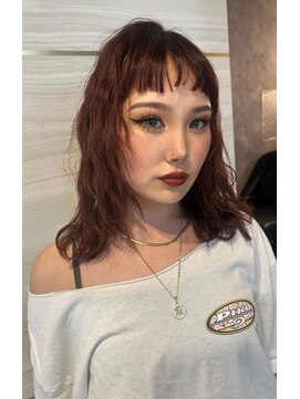 エルバイラビス 大宮(elu by lovis) ナナセ/ワインレッド/パーマ風セット